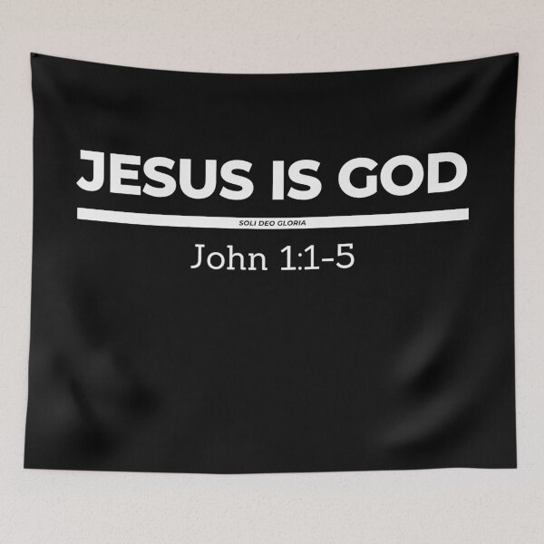 Item preview, Jesus is God John 1:1-5 Bible Verse Christian Design designed and sold by Ken Chung.