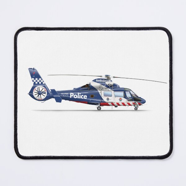 Item preview, EROSPATIALE AS365N3 DAUPHIN 2 VH-PVH VICPOL 2016 designed and sold by Grubby Fingers Aircraft Illustration.