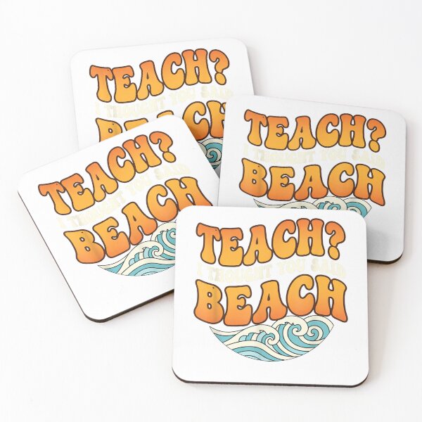Item preview, Beach Mode Teacher Saying Bright Summer Humor T-Shirt designed and sold by kevincuellar.