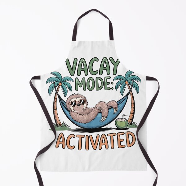 Item preview, Funny sloth Vacay Mode Activated Chill Vacation vibes T-Shirt designed and sold by RKdrawings.