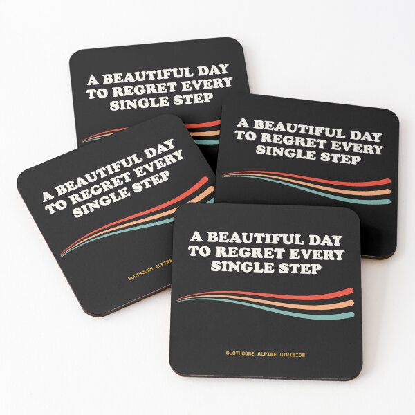 Item preview, A Beautiful Day To Regret Every Single Step Ironic Funny Wilderness Retro designed and sold by SlothcoreVibes.