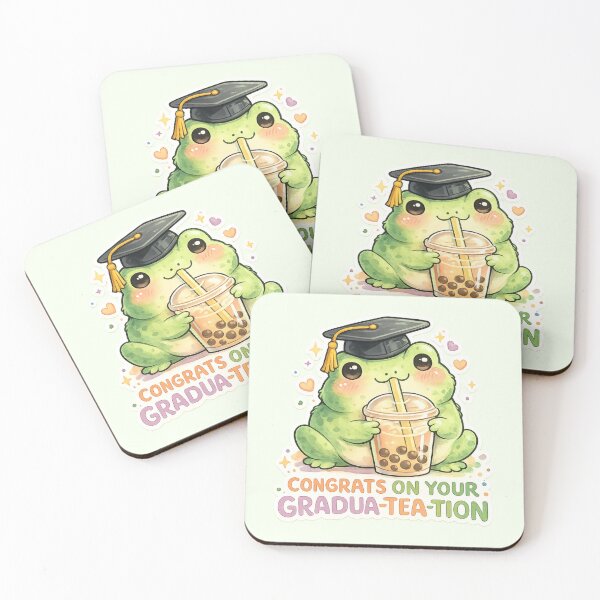 Item preview, Congratulations on Your Gradua-TEA-tion – Cute Frog Boba Graduation Gift 2026 designed and sold by Fanverse Merchandise.