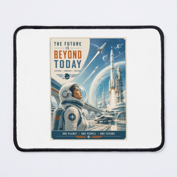 Item preview, One Planet One People One Future – Vintage Sci-Fi Art designed and sold by Fleetwood1994.