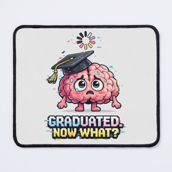 Item preview, Graduated Now What – Brain Buffering Funny Graduation Gift Class 2026 designed and sold by Fanverse Merchandise.