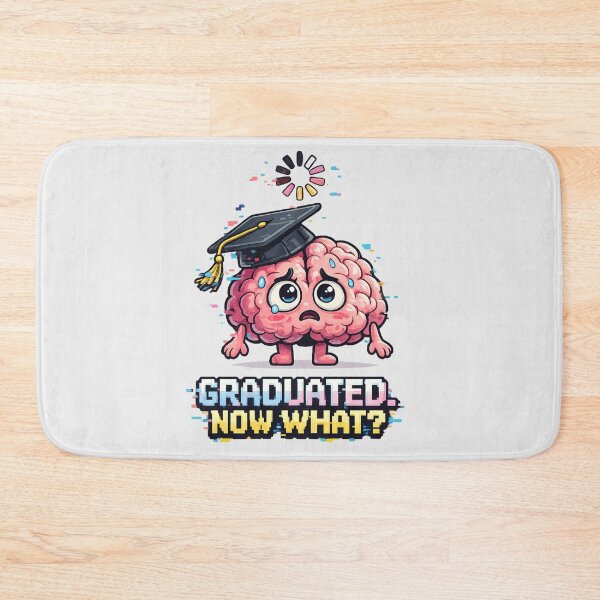 Item preview, Graduated Now What – Brain Buffering Funny Graduation Gift Class 2026 designed and sold by Fanverse Merchandise.