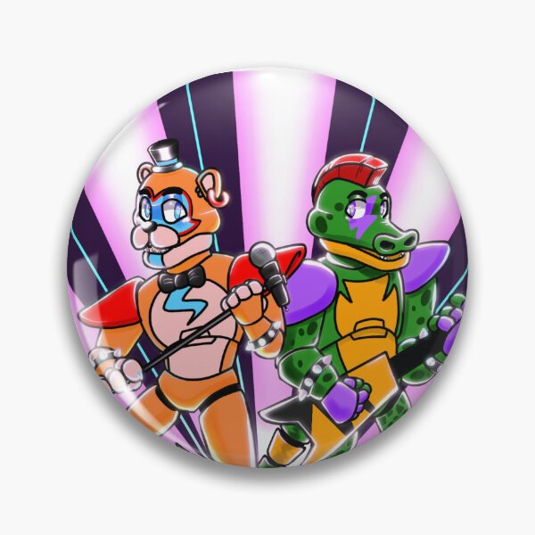 Item preview, Rocking FNAF Golden Freddy and Montgomery Gator designed and sold by HBOriginalsArt.