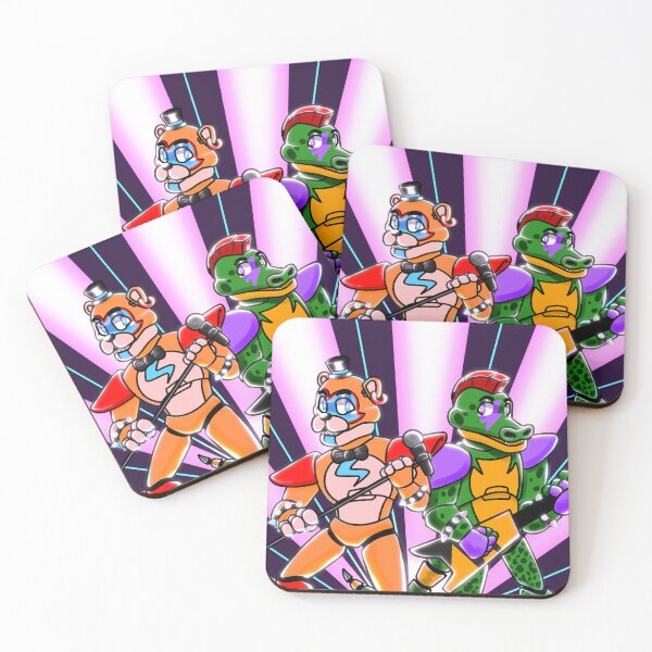 Item preview, Rocking FNAF Golden Freddy and Montgomery Gator designed and sold by HBOriginalsArt.