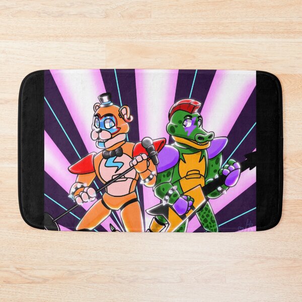 Item preview, Rocking FNAF Golden Freddy and Montgomery Gator designed and sold by HBOriginalsArt.
