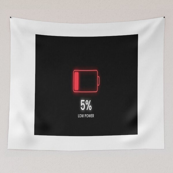 Item preview, SOCIAL BATTERY LOW designed and sold by ChillPixeles.