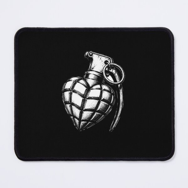 Item preview, Black and White GrenadeHeart designed and sold by Birdie and Flynn.