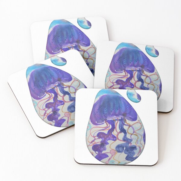 Item preview, Watercolor jellyfish designed and sold by WaterWhisker.