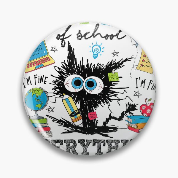 Item preview, Last Day Of School Funny Cat Everything Is Fine Gratduation T-Shirt designed and sold by SubStudio97.