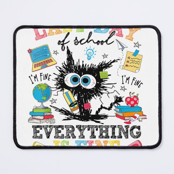 Item preview, Last Day Of School Funny Cat Everything Is Fine Gratduation T-Shirt designed and sold by SubStudio97.