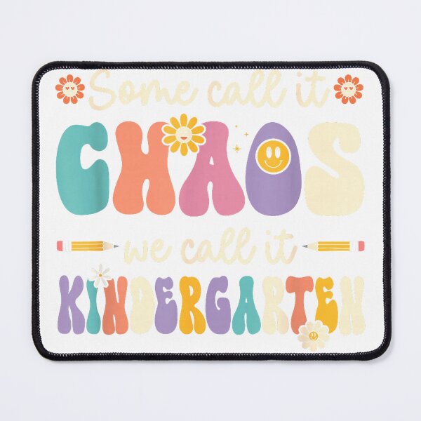 Item preview, Groovy Some Call It Chaos We Call It Kindergarten Teacher T-Shirt designed and sold by kevincuellar.