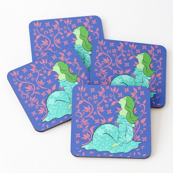 Item preview, Anthophile Fern with Blue Background  designed and sold by missmann.
