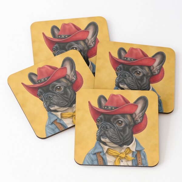 Item preview, French Bulldog Cowboy designed and sold by prettykaler.