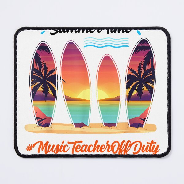 Item preview, Music Teacher Off Duty Summer Time End Of School Year T-Shirt for Men Women designed and sold by SubStudio97.
