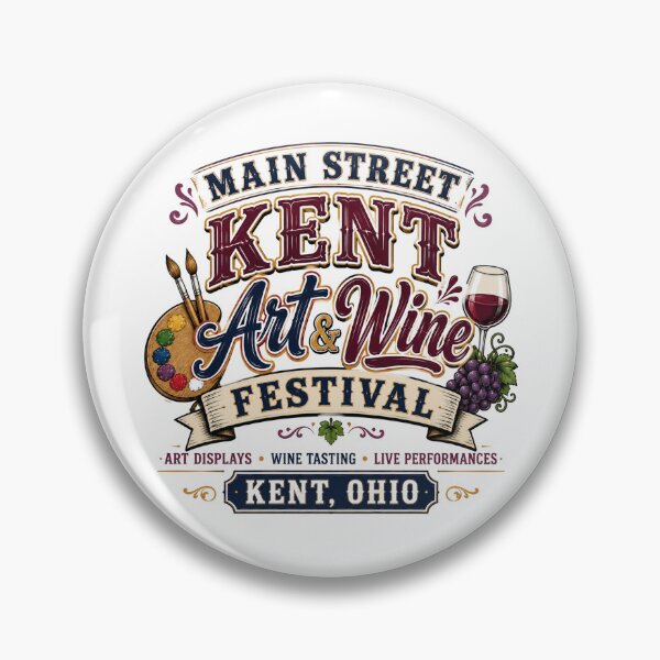 Artikelvorschau, Main Street Kent Kunst- und Weinfestival – Ohio entworfen und verkauft von Combat Skies.