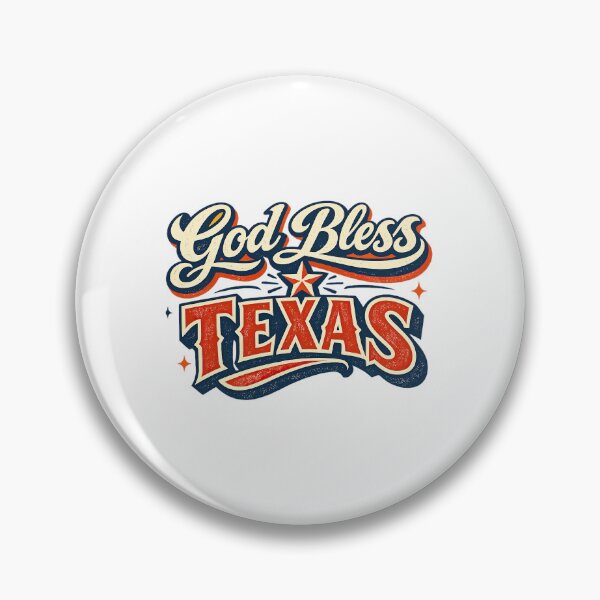 Item preview, God Bless Texas, Retro Vintage designed and sold by graphic-genie.