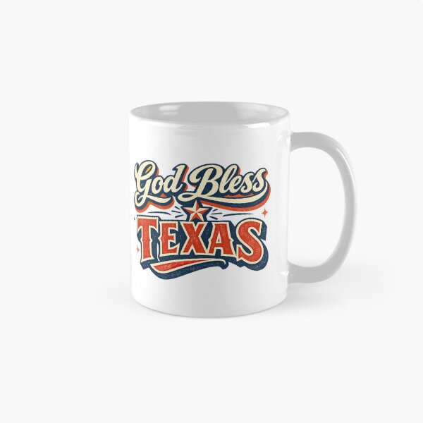 Item preview, God Bless Texas, Retro Vintage designed and sold by graphic-genie.