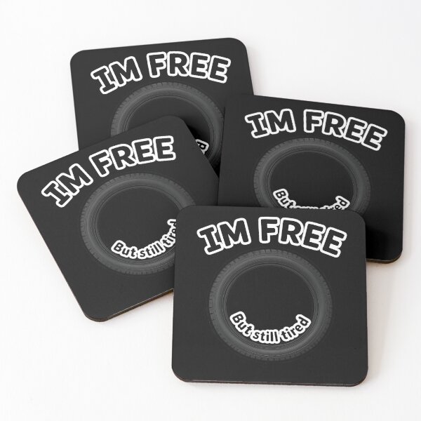 Item preview, I’m Free But Still Tired Funny Tire Pun Design designed and sold by vecart34.