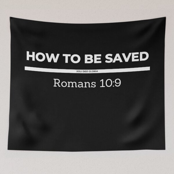Item preview, How to be Saved Romans 10:9 Bible Verse Christian Design designed and sold by Ken Chung.