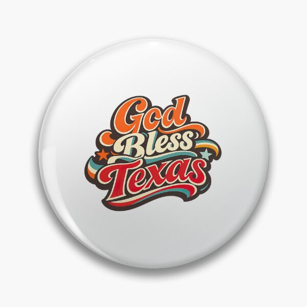 Item preview, God Bless Texas, Retro Vintage designed and sold by graphic-genie.