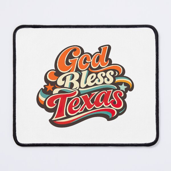 Item preview, God Bless Texas, Retro Vintage designed and sold by graphic-genie.