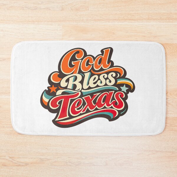 Item preview, God Bless Texas, Retro Vintage designed and sold by graphic-genie.