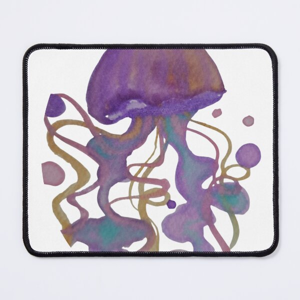 Item preview, Purple watercolor jellyfish designed and sold by WaterWhisker.