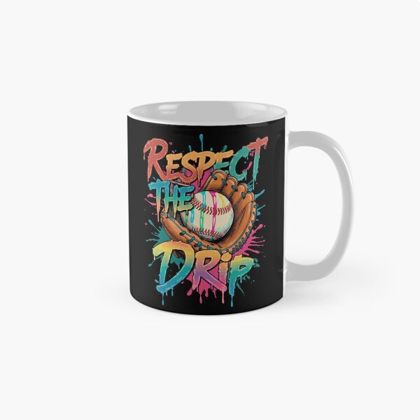 Item preview, Respect The Drip Colorful Baseball Glove Paint Splatter designed and sold by Vermanartist.