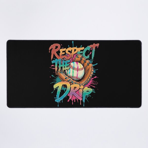 Item preview, Respect The Drip Colorful Baseball Glove Paint Splatter designed and sold by Vermanartist.