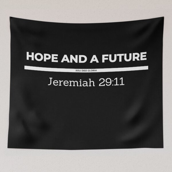 Item preview, Hope and a Future Jeremiah 29:11 Bible Verse Christian Design designed and sold by Ken Chung.