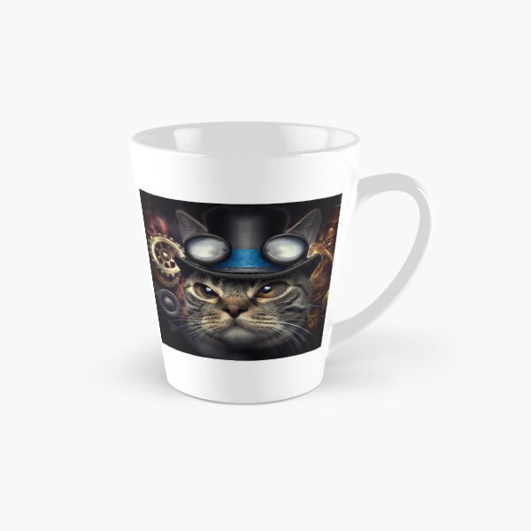 Item preview, Steampunk cat wearing tasty eyeglasses and hat designed and sold by Blu3srav3n.