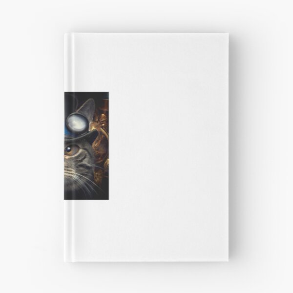 Item preview, Steampunk cat wearing tasty eyeglasses and hat designed and sold by Blu3srav3n.