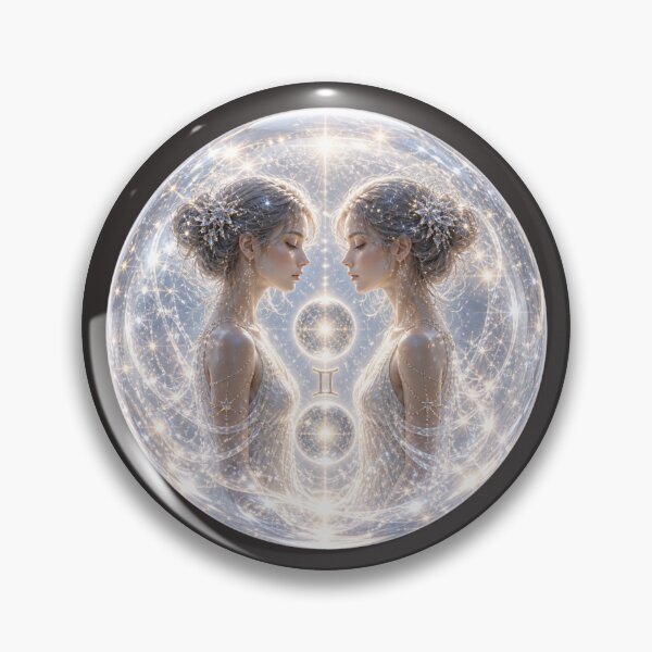 Item preview, Gemini Celestial Twins in Glass Orb - Duality Fantasy designed and sold by yoko-cd-lab.