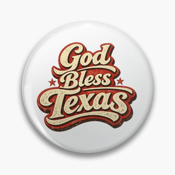 Item preview, God Bless Texas, Retro Vintage designed and sold by graphic-genie.