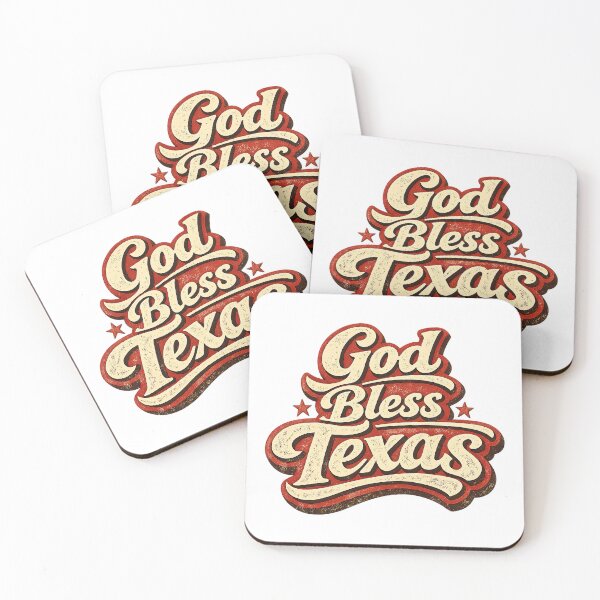 Item preview, God Bless Texas, Retro Vintage designed and sold by graphic-genie.