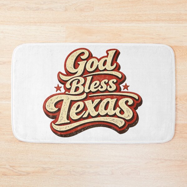Item preview, God Bless Texas, Retro Vintage designed and sold by graphic-genie.