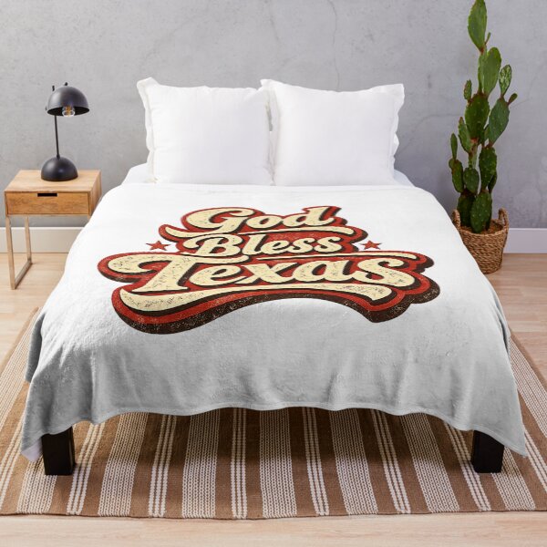 Item preview, God Bless Texas, Retro Vintage designed and sold by graphic-genie.