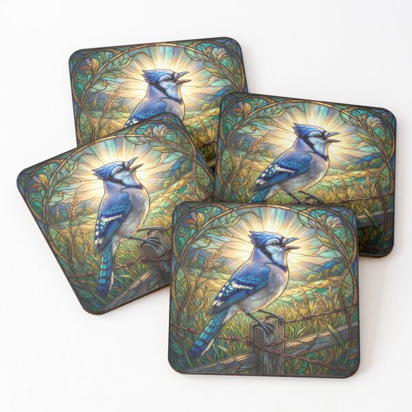Item preview, Art Nouveau Blue Jay designed and sold by Tridentulus.