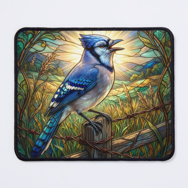 Item preview, Art Nouveau Blue Jay designed and sold by Tridentulus.