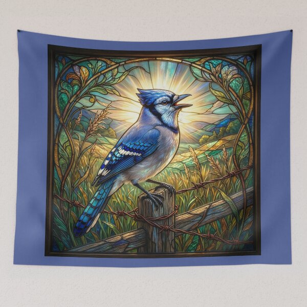 Item preview, Art Nouveau Blue Jay designed and sold by Tridentulus.