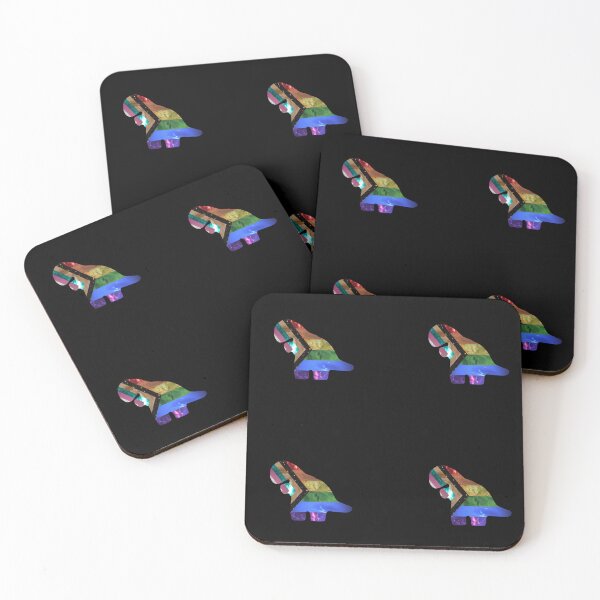 Item preview, gay flag dino nuggie t-rex designed and sold by Meowmeow996.