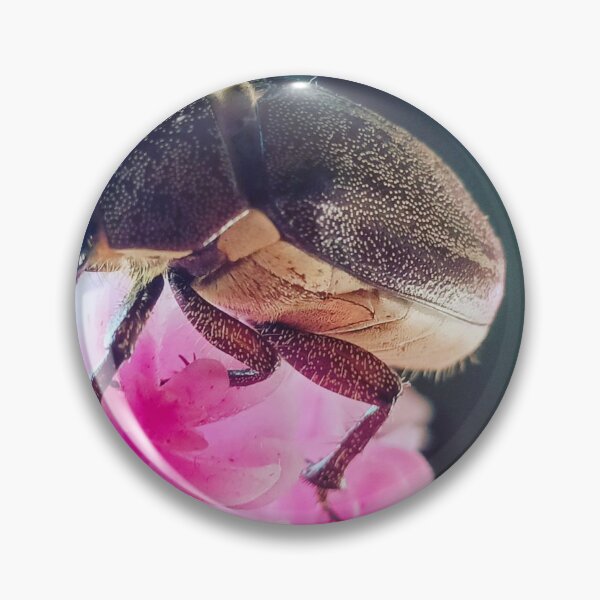 Item preview, Golden Beetle on Pink Blossom designed and sold by gagateam.