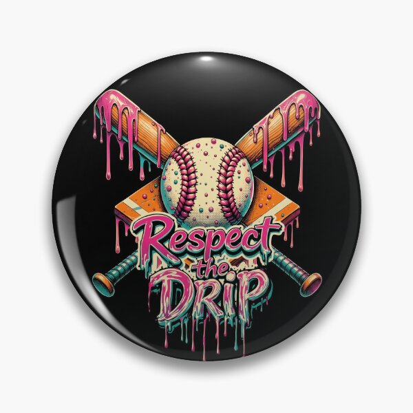 Item preview, Respect The Drip Melting Baseball Bats And Ball Art designed and sold by Vermanartist.