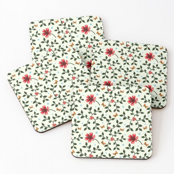 Item preview, Whimsical Folk Floral Butterfly Pattern   designed and sold by HopeAndHustle.