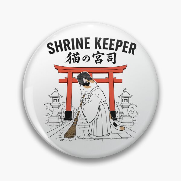 Item preview, SHRINE KEEPER — Calico Cat Shrine Priest of Japan designed and sold by maaameee.