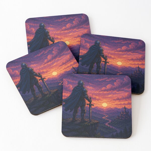 Item preview, Journey Ahead - Pixel Knight And Fantasy Landscape designed and sold by Nol1ytv.
