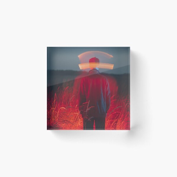 Item preview, Mysterious Light Painting Portrait in Night Field designed and sold by brandingpro.